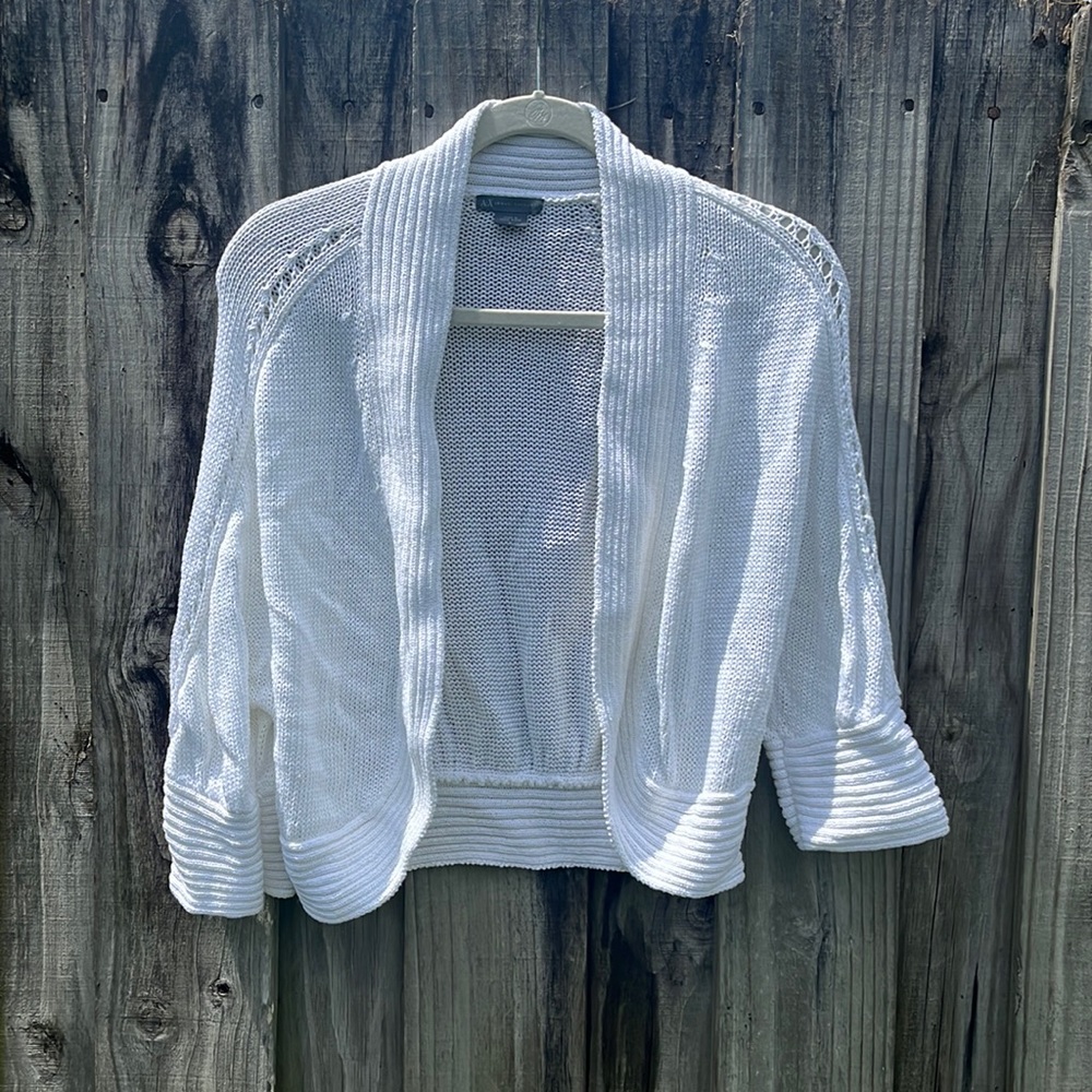 Armani Exchange open front cardigan shrug